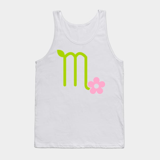 Floral Scorpio Tank Top by CoreyUnlimited